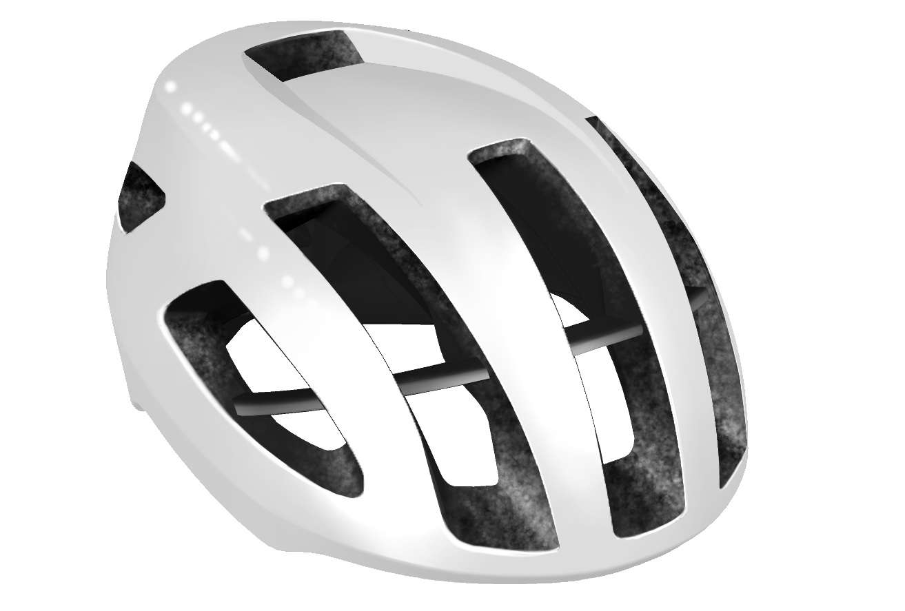 AGU Vigarous Fietshelm Wit/Zilver