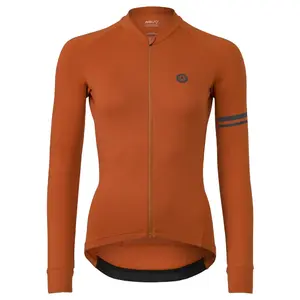 AGU Performance Solid Fietsshirt Lange Mouwen Oranje Dames