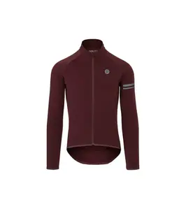 AGU Essential Thermo Fietsshirt Lange Mouwen Donkerrood Heren