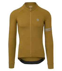 AGU Performance Solid Fietsshirt Lange Mouwen Bruin Heren