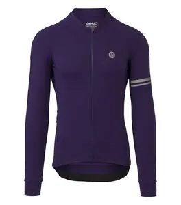 AGU Performance Solid Fietsshirt Lange Mouwen Paars Heren