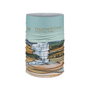 Buff CoolNet UV Nekwarmer Yellowstone Blauw/Multi