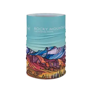 Buff CoolNet UV Nekwarmer Rocky Mountain Blauw/Multi
