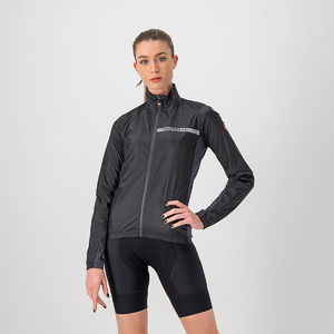 Castelli Squadra Stretch Windjack Zwart Dames