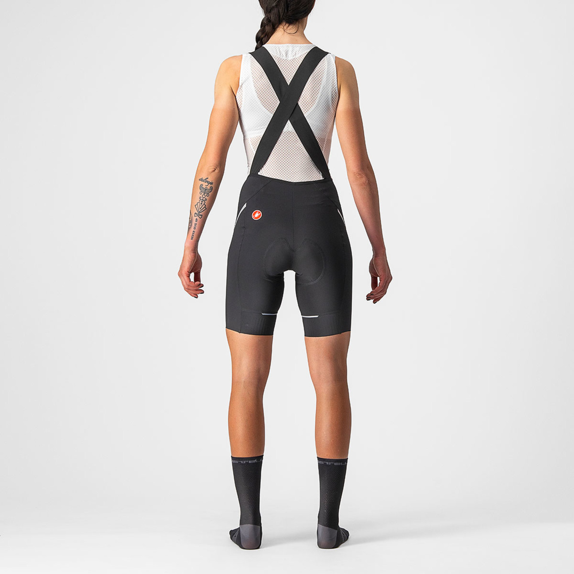 Castelli Velocissima 3 Fietsbroek Kort Zwart/Zilvergrijs Dames