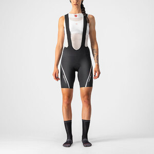 Castelli Velocissima 3 Fietsbroek Kort Zwart/Zilvergrijs Dames