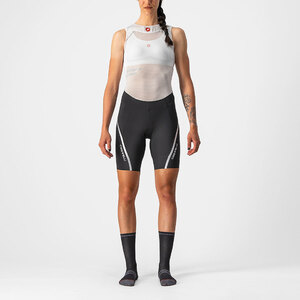 Castelli Velocissima 3 Fietsbroek Kort Zonder Bretels Zwart/Zilvergrijs Dames