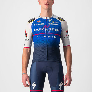 Castelli Quick-Step Alpha Vinyl Climber's 3.1 Fietsshirt Korte Mouwen Heren