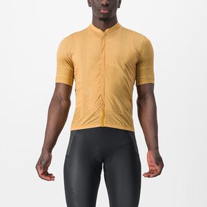 Castelli Unlimited Terra Fietsshirt Korte Mouwen Geel Heren