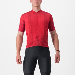 Castelli Unlimited Terra Fietsshirt Korte Mouwen Donkerrood Heren