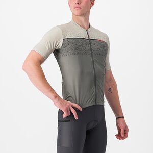 Castelli Unlimited Entrata Fietsshirt Korte Mouwen Grijs/Lichtgrijs Heren