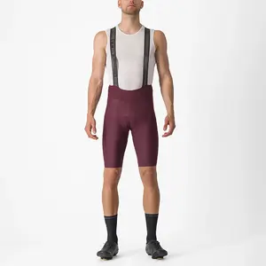 Castelli Espresso Fietsbroek Kort Donkerrood Heren