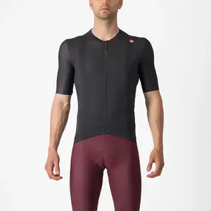 Castelli Espresso Fietsshirt Korte Mouwen Zwart/Donkergrijs Heren