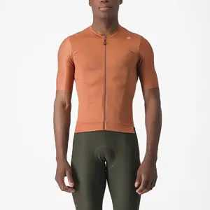 Castelli Espresso Fietsshirt Korte Mouwen Bruin/Donkergrijs Heren