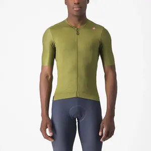 Castelli Espresso Fietsshirt Korte Mouwen Groen Heren