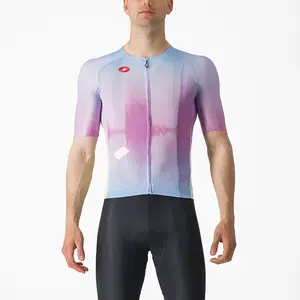 Castelli R-A/D Fietsshirt Korte Mouwen Roze/Multi Heren