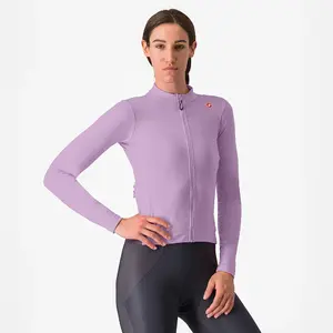 Castelli Espresso Thermal Fietsshirt Lange Mouwen Lichtpaars Dames