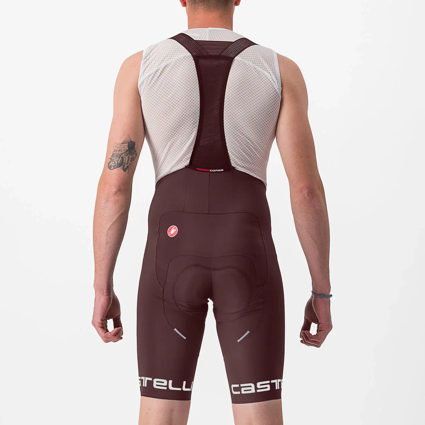 Castelli Free Aero RC Fietsbroek Kort Rood/Grijs Heren