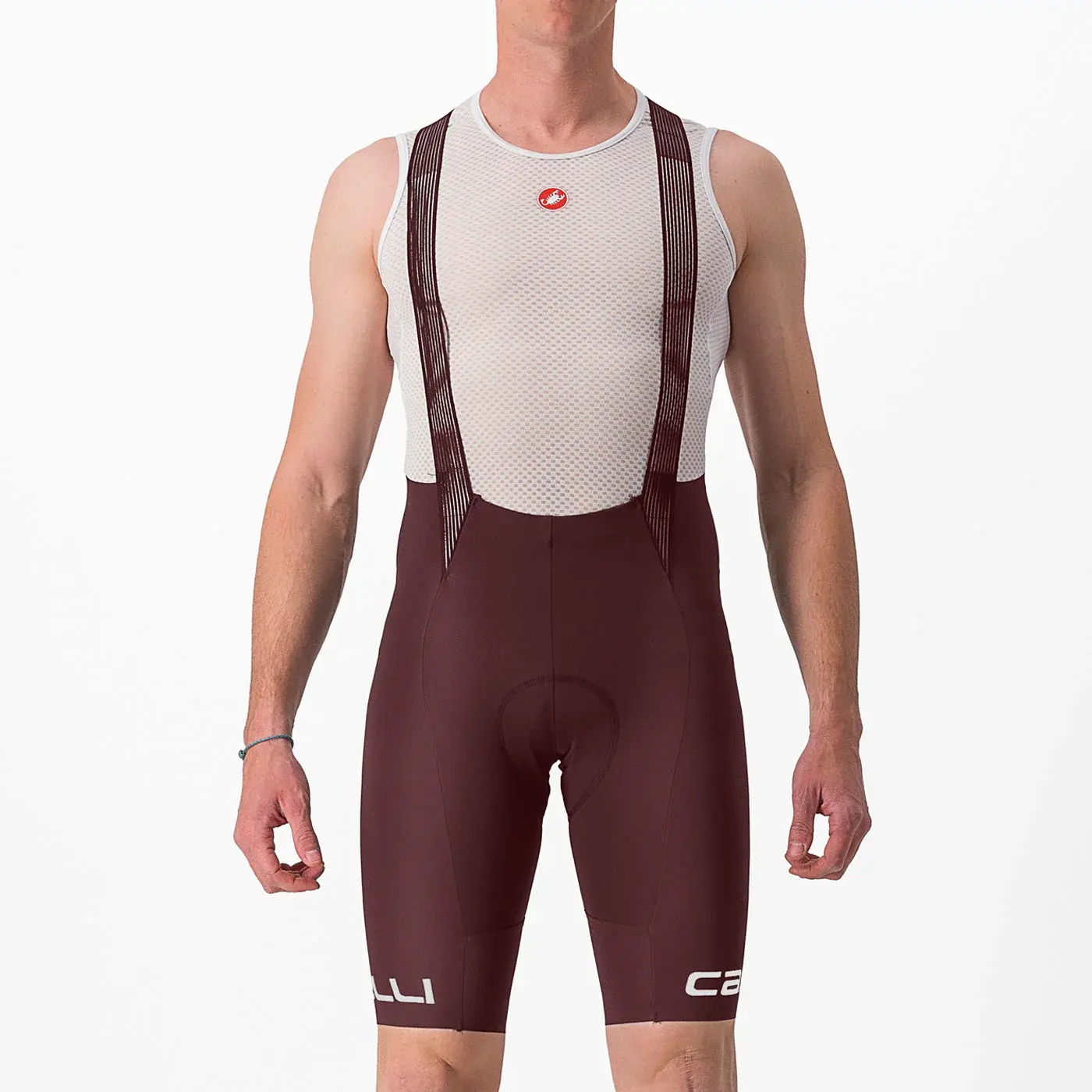 Castelli Free Aero RC Fietsbroek Kort Rood/Grijs Heren