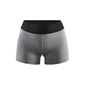 Craft Core Essence Hardloopbroek Kort Lichtgrijs/Zwart Dames