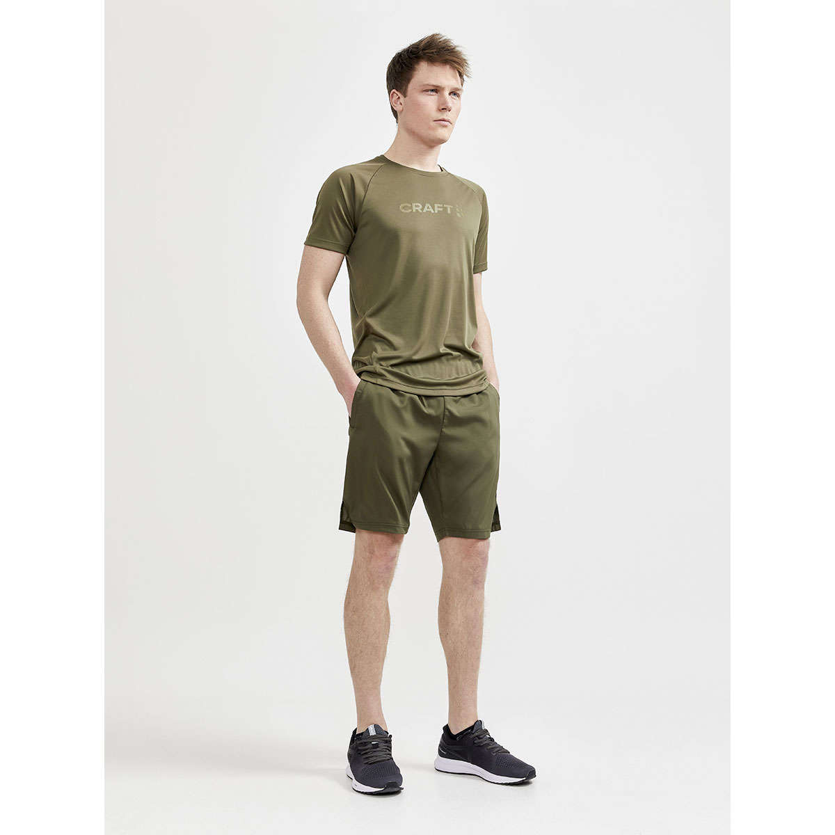 Craft CORE Charge Hardloopbroek Kort Groen Heren
