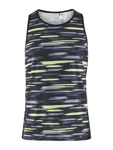 Craft CTM Distance Warp Mesh Hardloop Singlet Zwart/Multi Heren