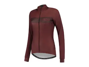 Craft LMTD Fietsshirt Lange Mouwen Donkerrood/Zwart Dames