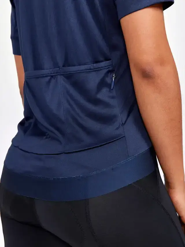 Craft Core Essence Regular Fit Fietsshirt Korte Mouwen Blauw Dames