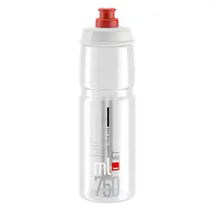 Elite Jet Logo Bidon Transparant/Rood 750ml