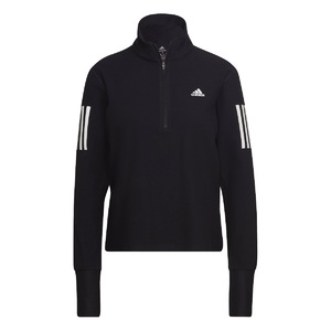 adidas OTR 1/2 Zip Hardloopshirt Lange Mouwen Zwart Dames