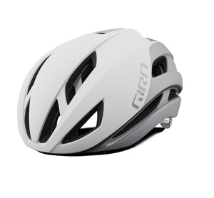 Giro Eclipse Spherical Race Fietshelm Mat Wit/Zilver