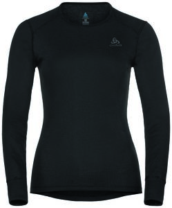 Odlo Active Warm Eco Crew Neck Ondershirt Lange Mouwen Zwart Dames