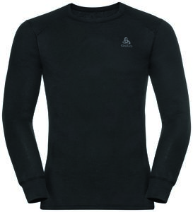 Odlo Active Warm Eco Crew Neck Ondershirt Lange Mouwen Zwart Heren