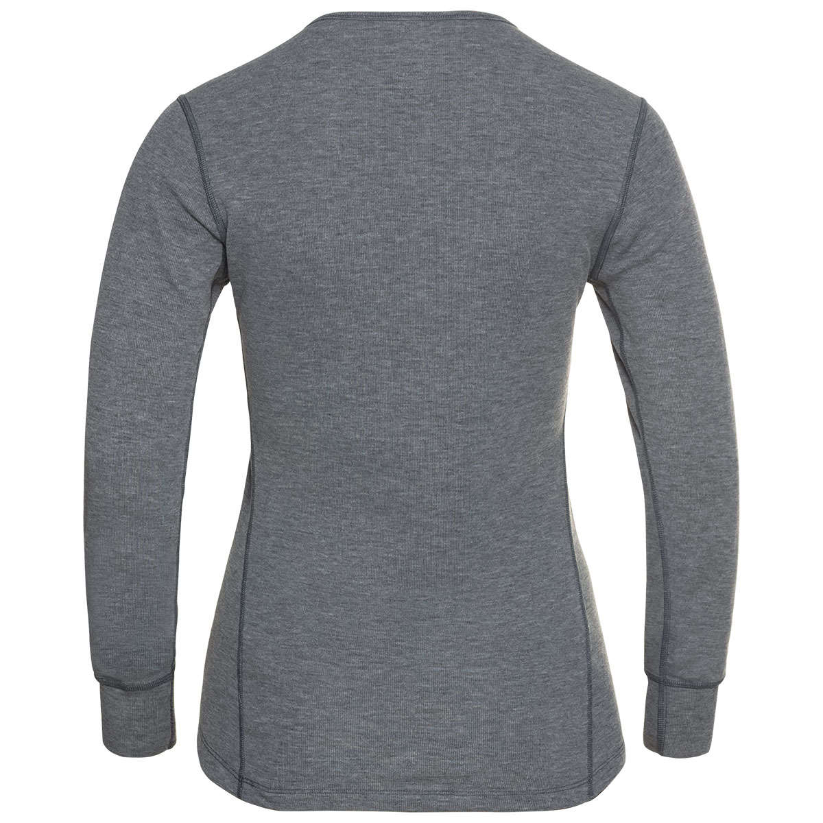 Odlo Active Warm Eco Crew Neck Thermoshirt Lange Mouwen Grijs Melange Dames