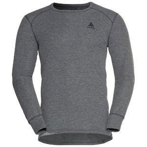 Odlo Active Warm Eco Crew Neck Thermoshirt Lange Mouwen Grijs Melange Heren