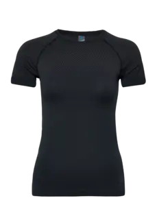 Odlo Performance Light Eco BL Top Crew Ondershirt Korte Mouwen Zwart Dames