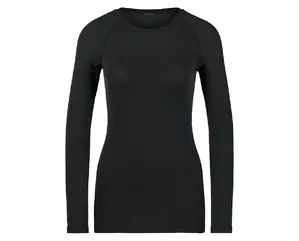 Odlo Performance Light Eco BL Crew Thermoshirt Lange Mouwen Zwart Dames