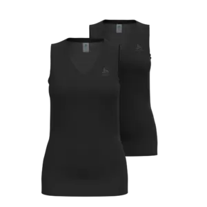 Odlo Active Everyday Eco BL Ondershirt Zonder Mouwen Zwart Dames 2-Pack