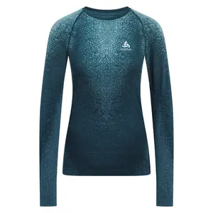 Odlo Blackcomb Eco Crew Thermoshirt Lange Mouwen Blauw Dames