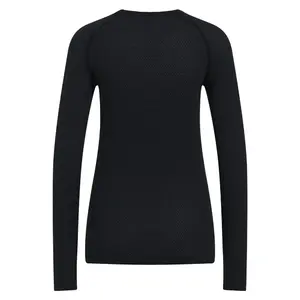 Odlo Blackcomb Merino PW140 Seamless Thermoshirt Lange Mouwen Zwart Dames