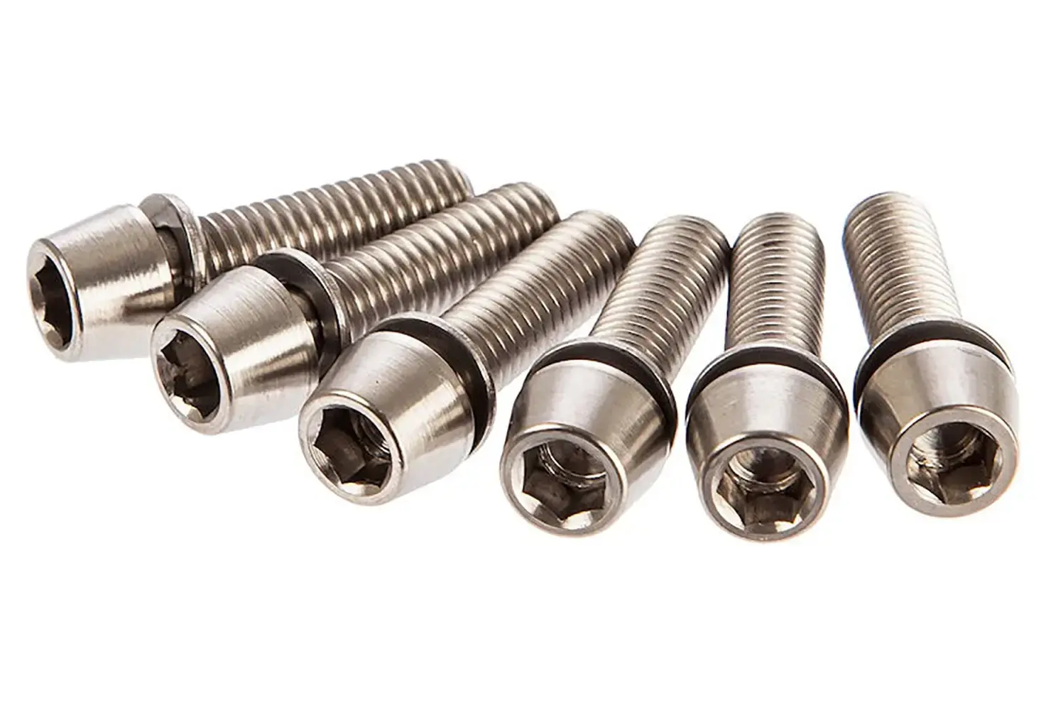 Ritchey WCS 4Axis Titanium Stuupen Vervangingsbouten Zilver 6 Stuks