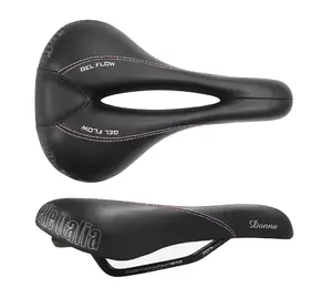 Selle Italia Donna L2 Alu Rail Gel Flow Fietszadel Zwart Dames