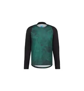 Shimano Foresta MTB Fietshirt Lange Mouwen Metallic Groen Heren