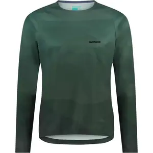 Shimano Sentiero MTB Fietshirt Lange Mouwen Groen Heren