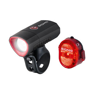 Sigma Sport Buster 300 Led en Nugget II Flash Verlichtingsset Zwart