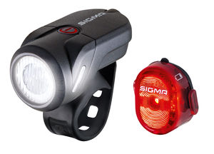 Sigma Sport Aura 35 USB K-Set Led koplamp 35 Lux + Nugget II Achterlicht