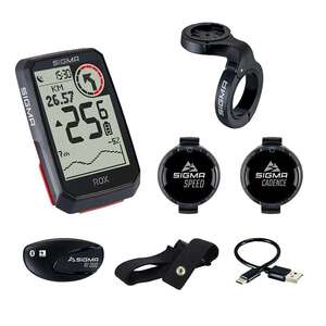 Sigma Sport ROX 4.0 Top Mount GPS Fietscomputer HR Cadans Snelheid Zwart