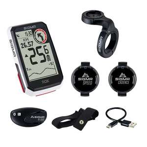 Sigma Sport ROX 4.0 Top Mount GPS Fietscomputer HR Cadans Snelheid Wit