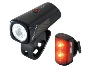 Sigma Sport Buster 400 met Siliconen Mount en RL80 Verlichtingsset Zwart