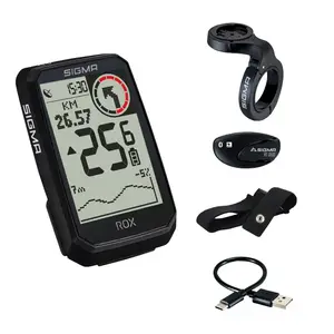 Sigma Sport ROX 4.0 Endurance HR Set GPS Fietscomputer Zwart